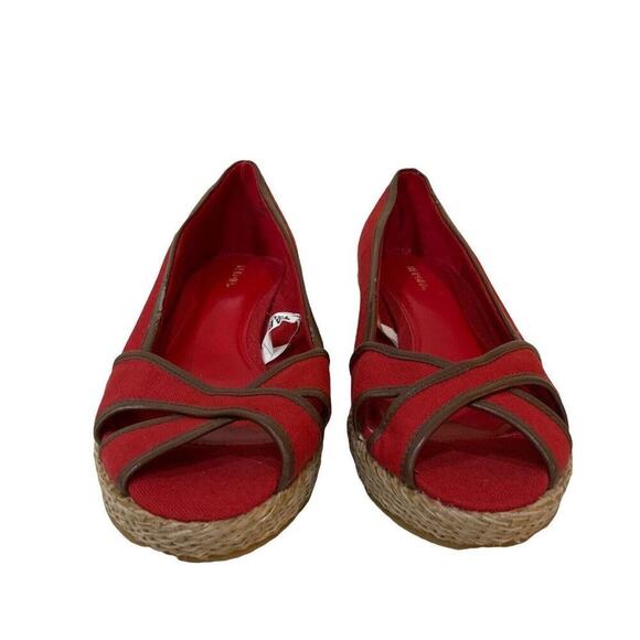 Merona Wenda Shoes Women's Size 8.5 Espadrilles Open Toe Slip On Platform Heels - Picture 5 of 11